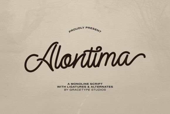 Alontima: A Modern Script Font for Quietly Elegant Editorial Design