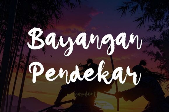 Bayangan Pendekar Font: A Bold Branding Tool for Creative Businesses