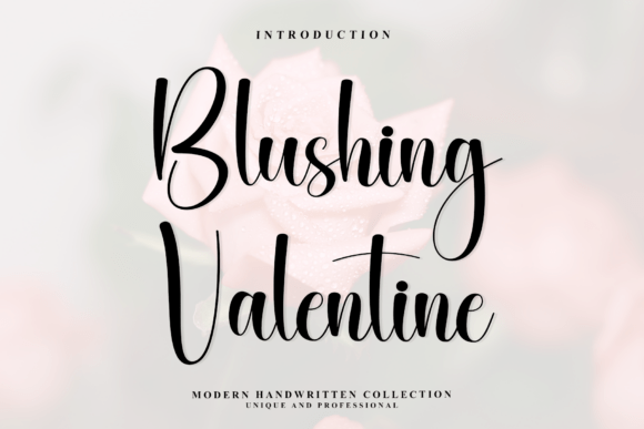 Blushing Valentine: The Script Font That Adds Elegance to Your Brand