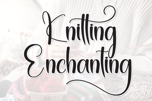 Choosing Knitting Enchanting for Editorial Design