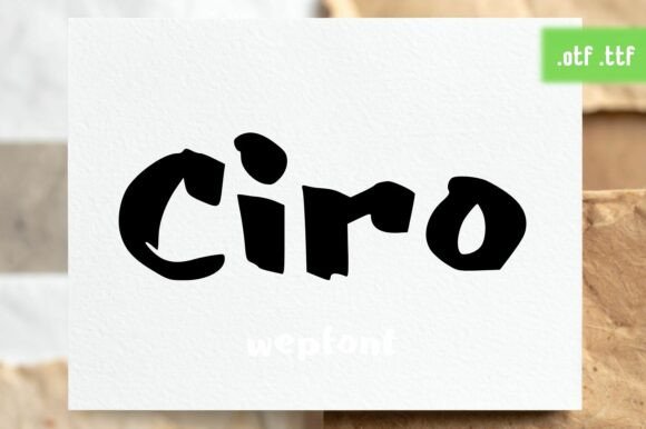 Ciro Font: A Warm and Inviting Display Typeface for Editorial Projects