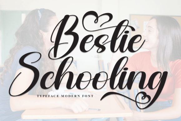 Crafting Sweet Connections with the Bestie Schooling Font