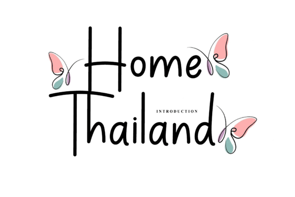 Home Thailand: A Warm Handwritten Font for Modern Web Design