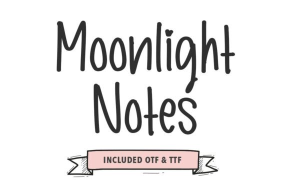 Moonlight Notes: A Dreamy Font for Creative Hands