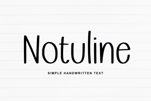 Notuline: The Approachable Handwritten Font for Everyday Branding