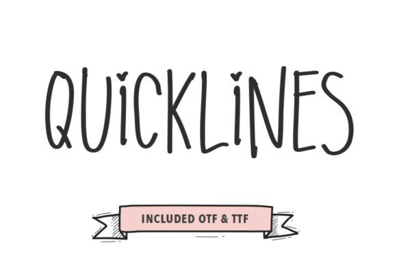 Quicklines: A Bold, Brushed Font for Consistent Branding