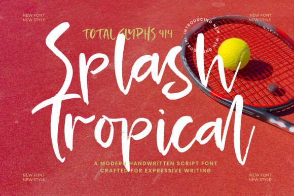 Splash Tropical: A Modern Script Font Built for Brands