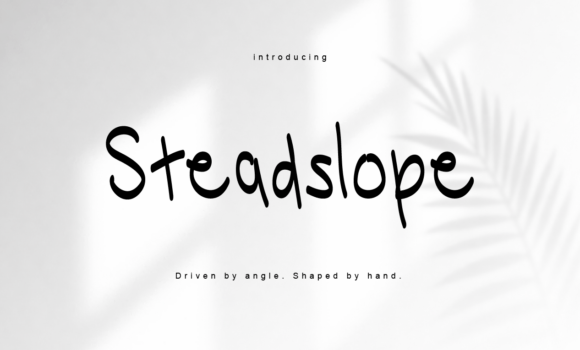 Steadslope: A Handwritten Font Designed for Makers