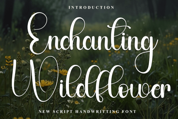 The Enchanting Wildflower Font in Real Marketing Campaigns
