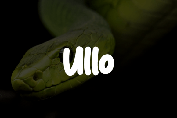 Ullo: A Bold Modern Font for Editorial Personality