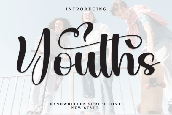 Youths: A Confident, Carefree Script Font for Modern Projects